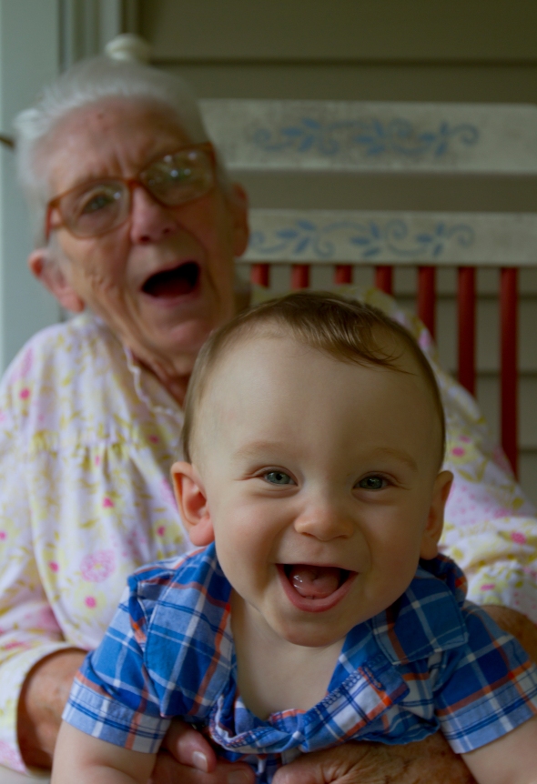 Baby Finn & Great Grandma